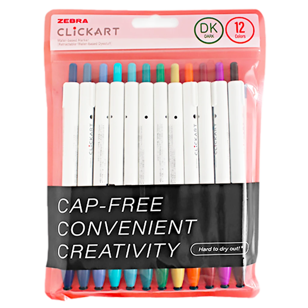 Zebra Art Marker Pen 12 Colors
