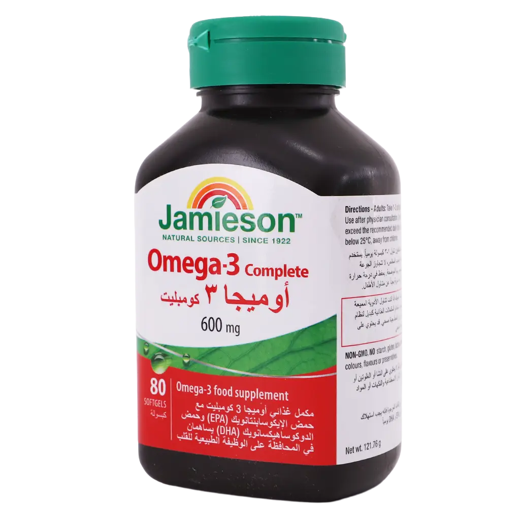 Jamieson Omega 3 Complete 600 mg 80 Softgels  - view 1