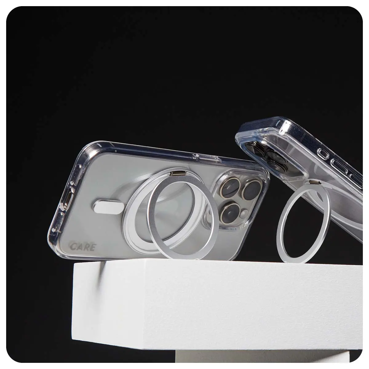 Panzerglass Feature Case Transparent With  Silver Kickstand and  Magsafe Iphone 16 Pro Max - view 5