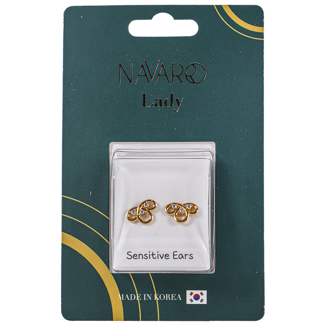 Navaro Elegant Medical Earrings Designed For Woman Gold G029