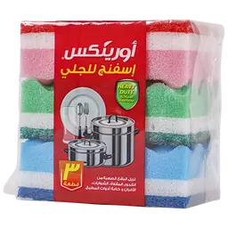 أورينكس اسفنج للجلي  3 حبه 