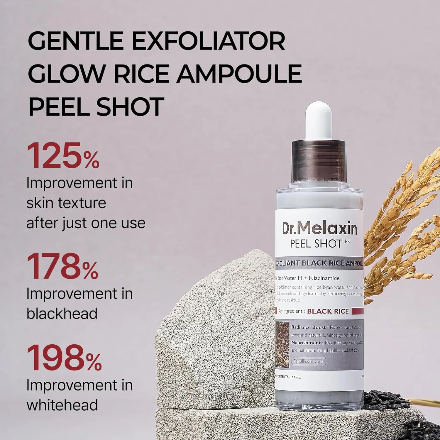 Dr Melaxin Peel Shot Exfoliating Black Rice Ampoule 80 ml - view 2