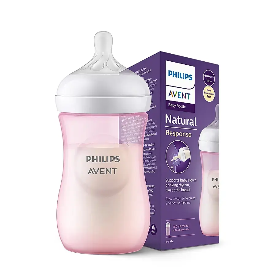 Philips Avent Natural 2.0 Feeding Bottle Pink 260 ml  - view 4