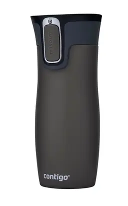 Contigo Autospout Ashland Stainless Steel Insulated Water Bottle 470 ml Black