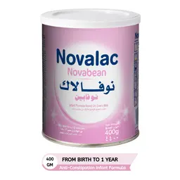 Novalac Novabean Anti-Constipation Infant Milk Formula 0-12 Months 400 Gm