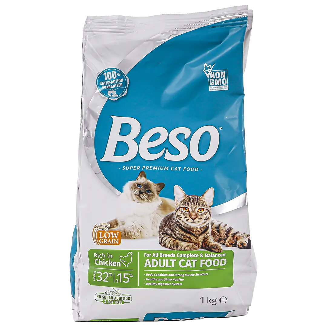 Beso Dry Food for Cats Chicken 1 kg - view 2