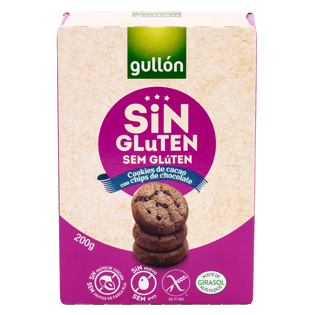 Gullon Cookies With Chocolate Chips Gluten Free 200 gm - view 2