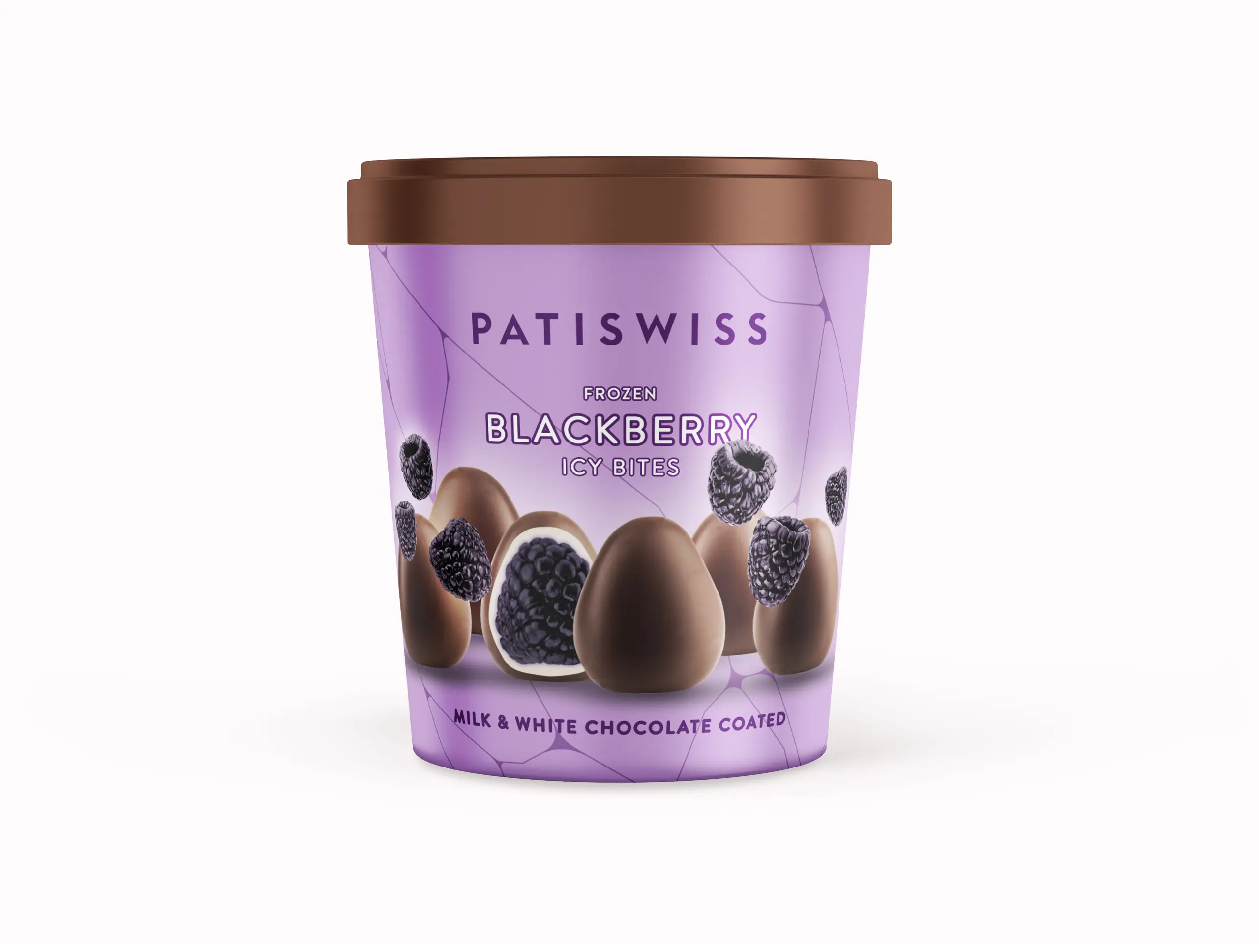  Patiswiss Ice Cream Milk and White Chocolate Blackberry Bites 130 ml - view 1