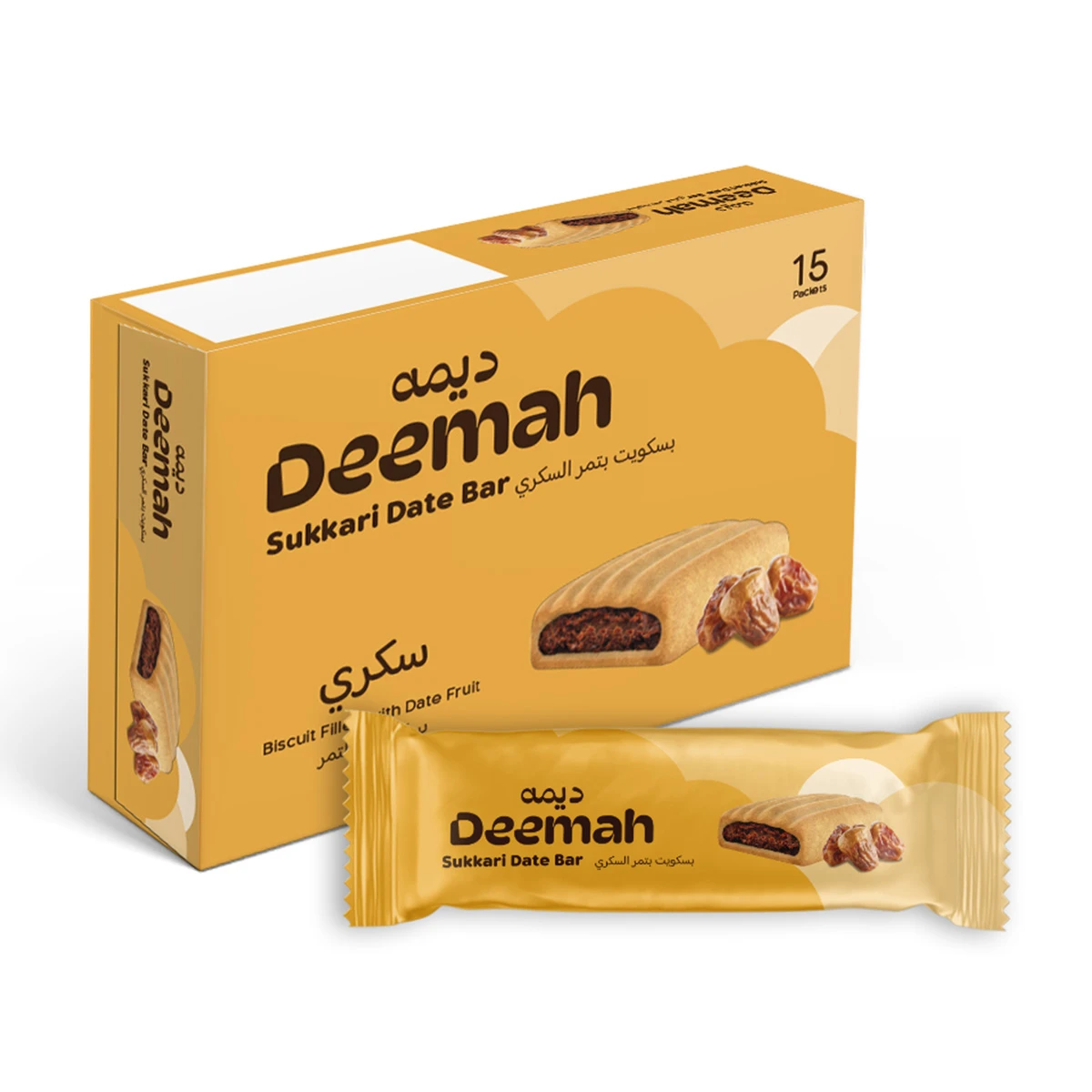 Deemah Date Bar Sukari Box 15 Pcs 21 gm