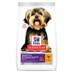 Hill's Science Plan  Sensitive Stomach and  Skin Small and Mini Adult  Dog Food with Chicken 1.5 kg