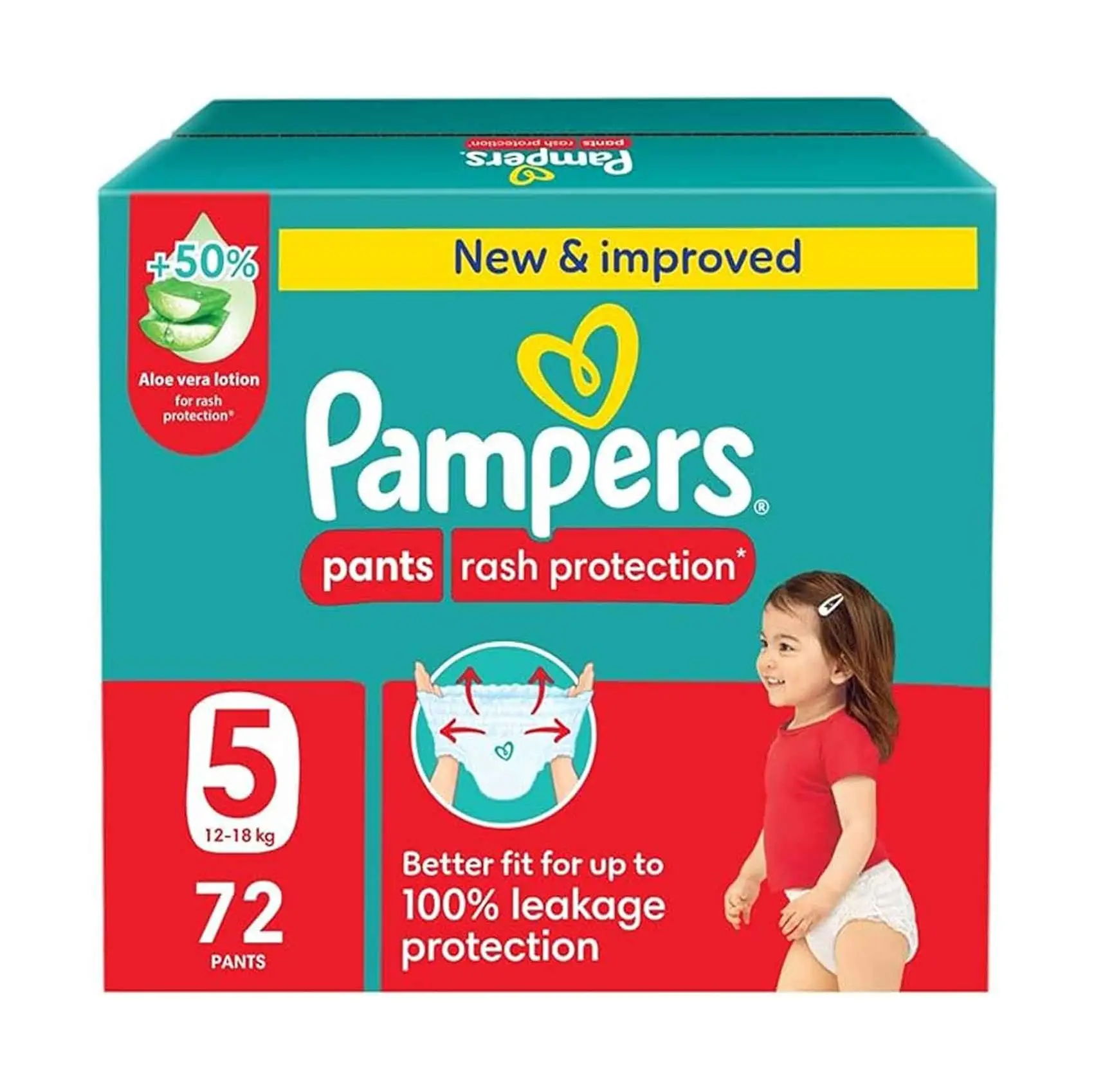 Pampers Pants Rash Protection Jumbo Box S5 72 Pants - view 1