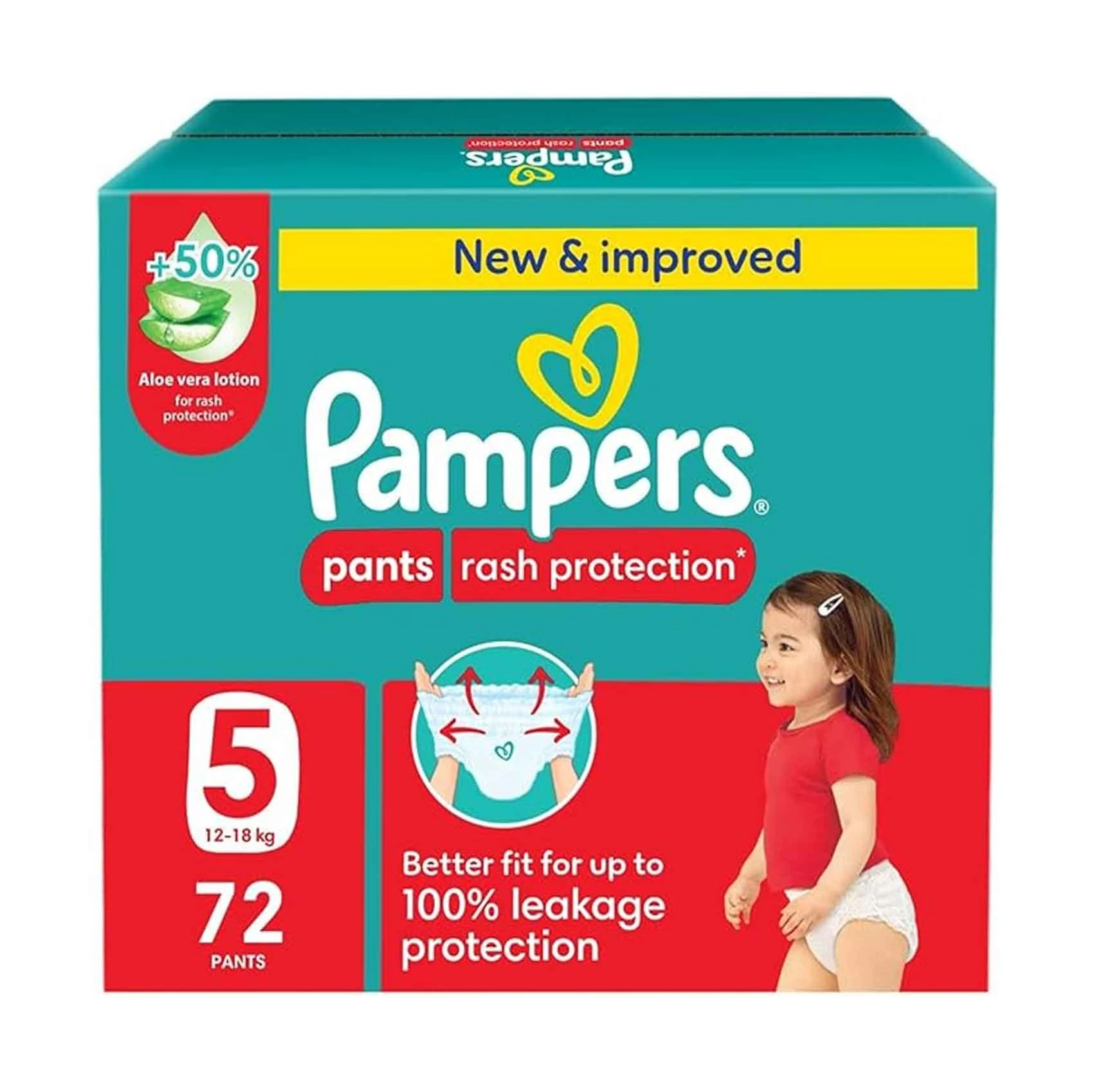 Pampers Pants Rash Protection Jumbo Box S5 72 Pants
