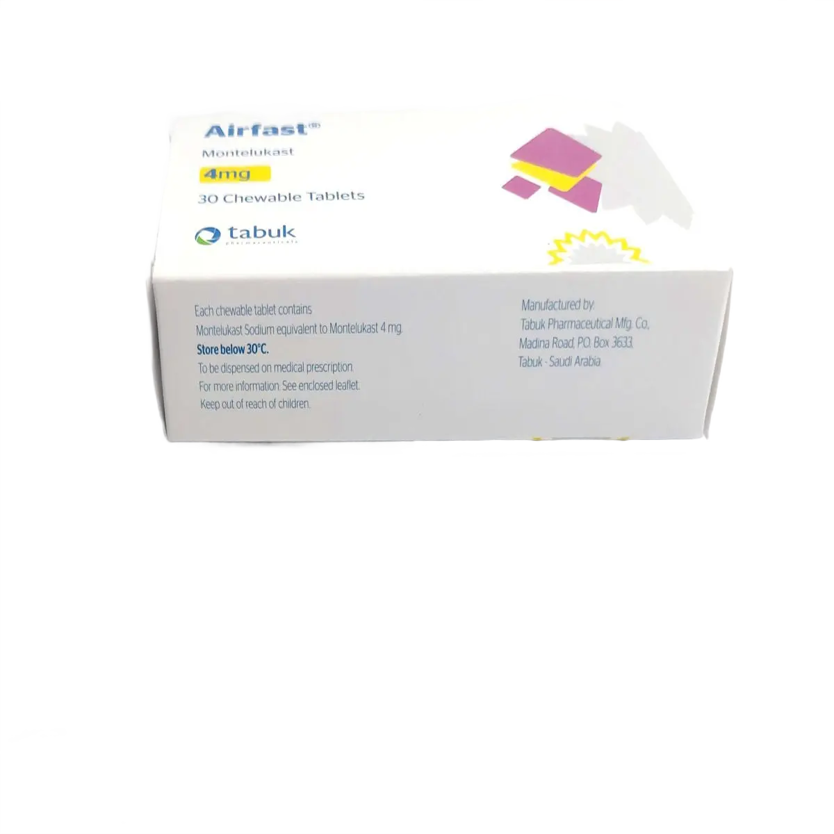 Airfast 4 Mg Chewable Tablet 30 - view 2