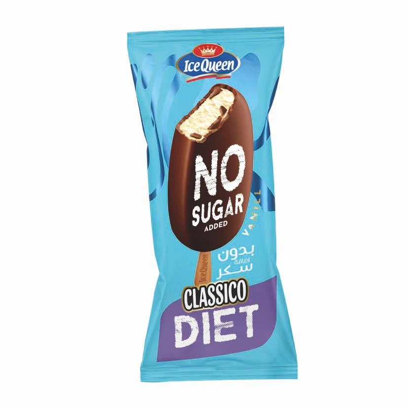 Ice Queen Ice Cream Classico Choco Vanilla No Sugar 85 ml