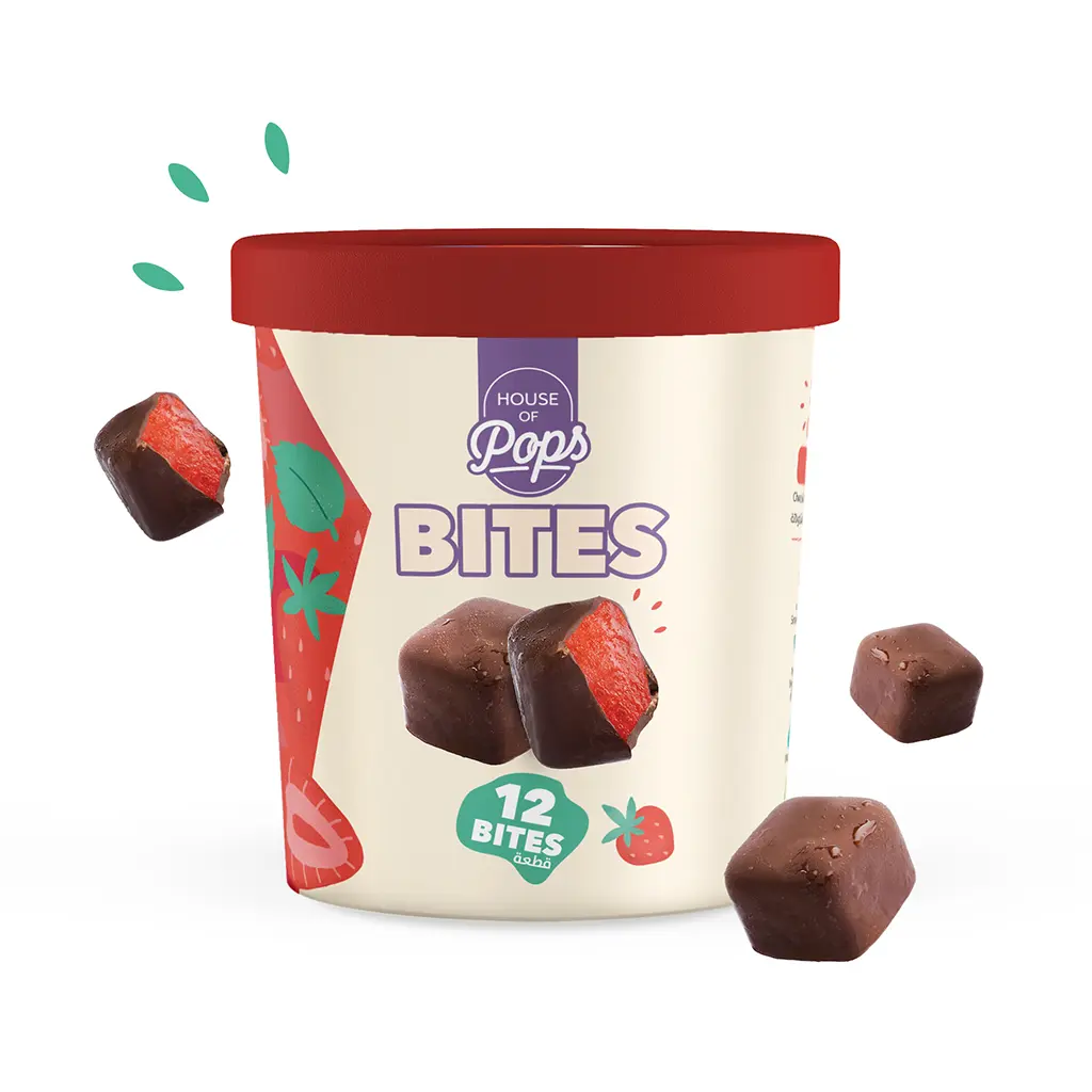 House Of Pops Ice Cream Strawberry Choco Bites 12 pcs 11.5 gm - view 2