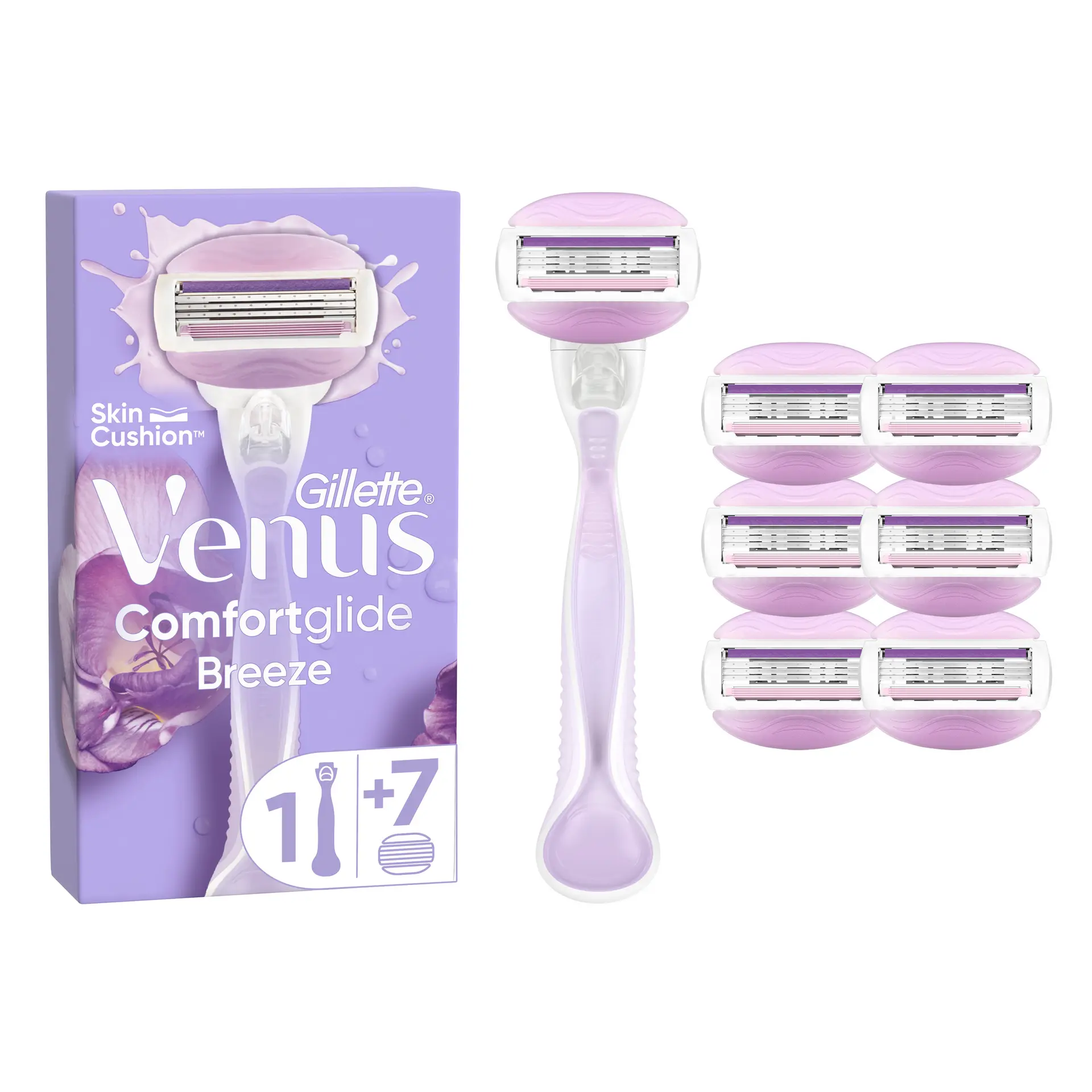 Gillette Venus Comfort Spa Breeze Shaver For Women With 7 Refillable Blades - view 4