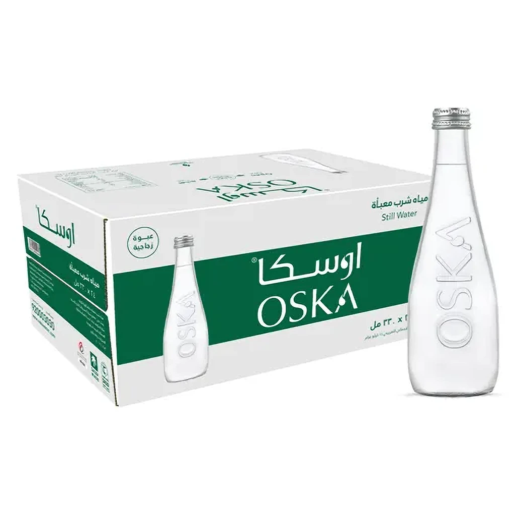 اوسكا مياه عبوة زجاجية 24 حبة 330 مل