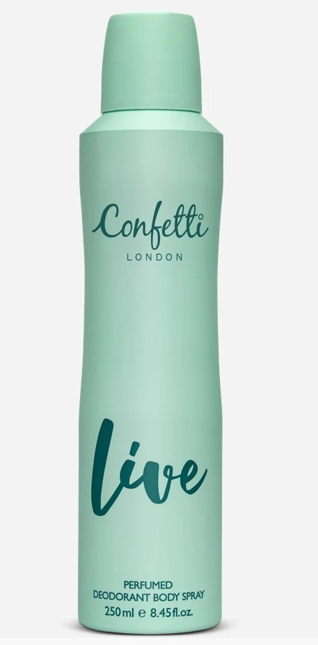 Confetti London Live Deo Body Spray 250 Ml