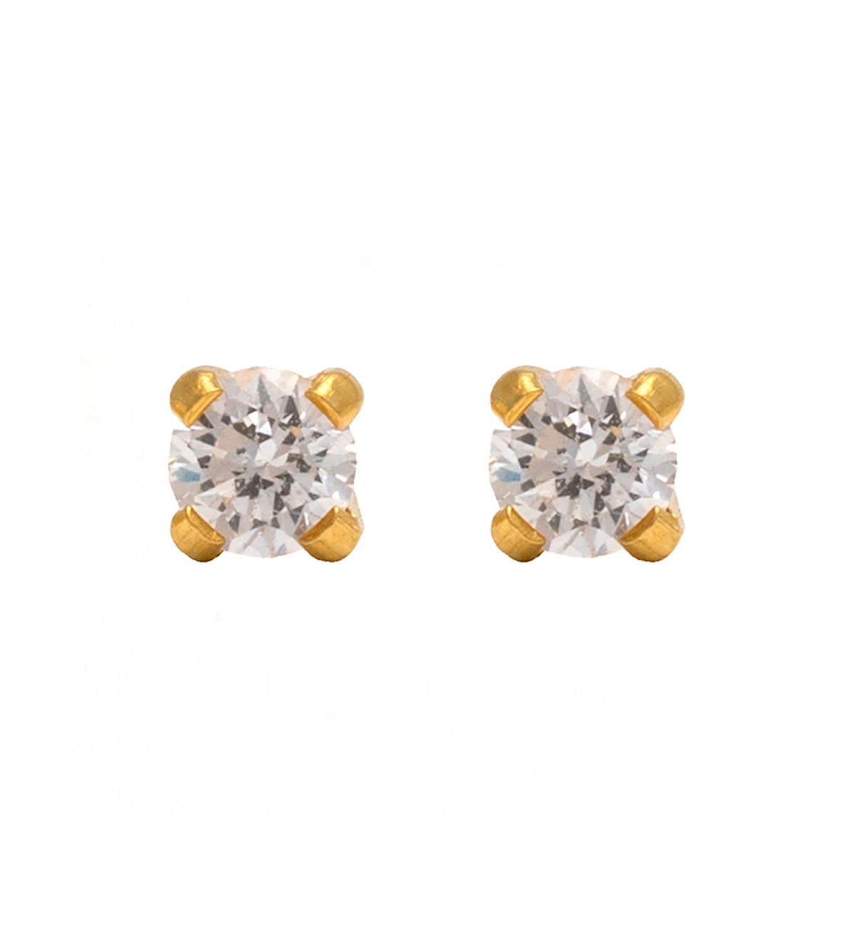 Studex 4mm Cz Tiffany Gold Plated- Ear Piercing Kit