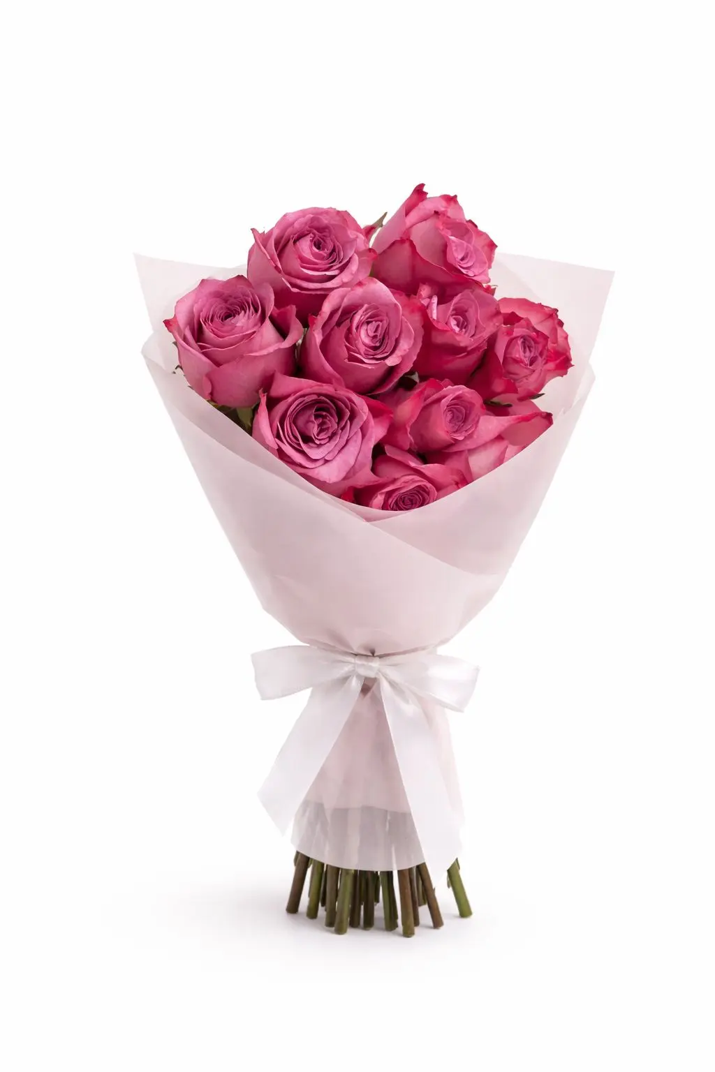 Everyday Flowers Fuchsia Roses Bouquet - view 1