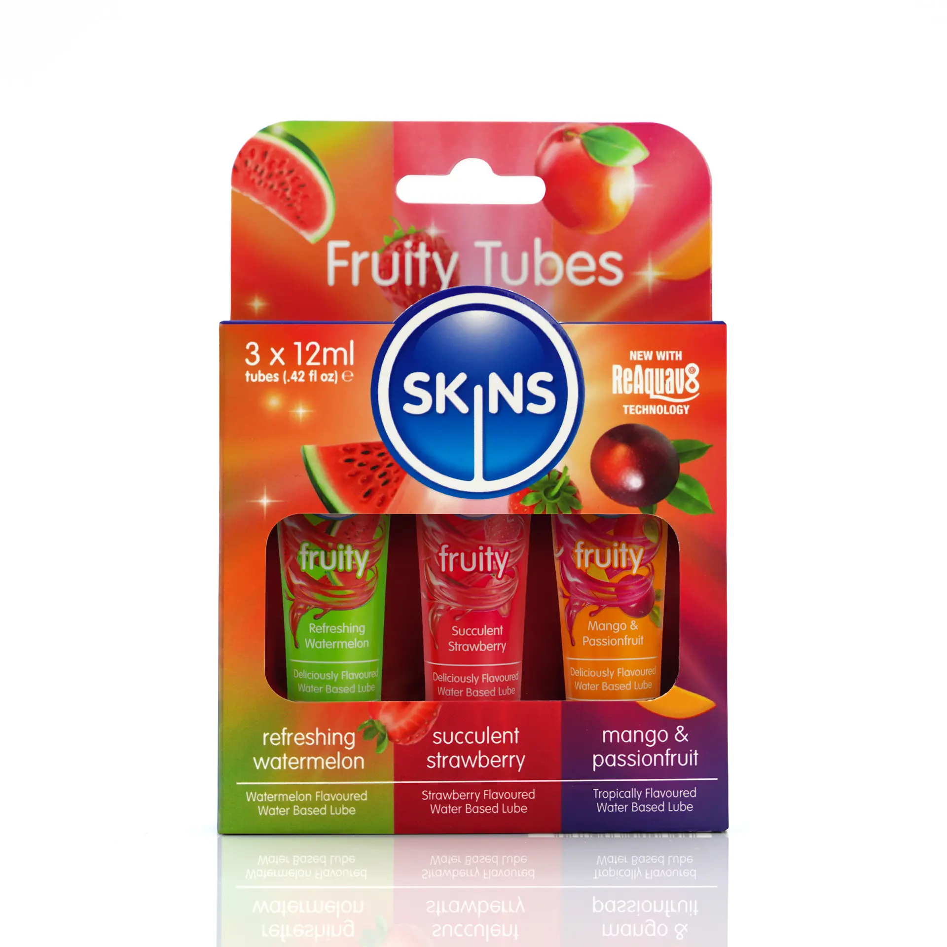 Skins Fruity Tubes Water Based Lubes 12MlX3 - view 2