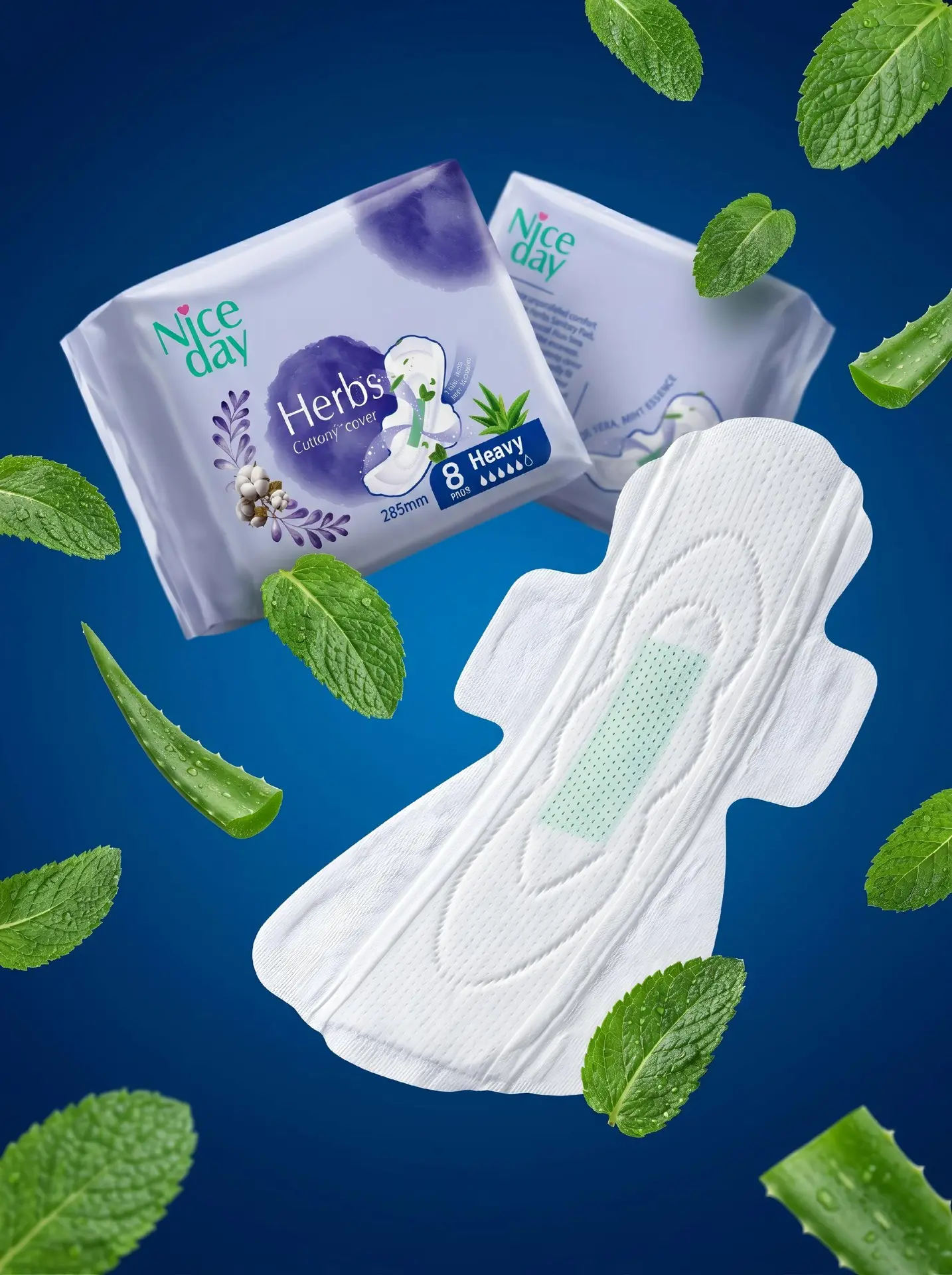 Nice Day Sanitary Pads  Herbs night 285 mm 8 pc - view 4
