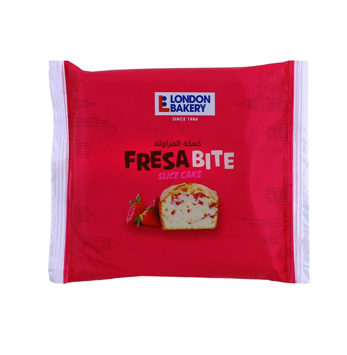 London Bakery Fresa Bite Slice Cake 70 gm - view 1