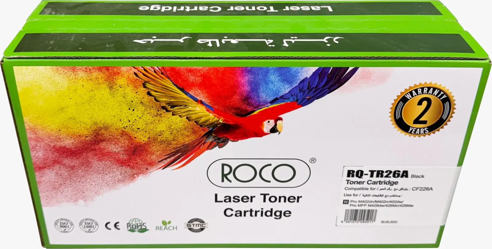 Roco Toner Cartridge 26A Model Cf226A Laser Toner For Laserjet Pro Black  - view 1