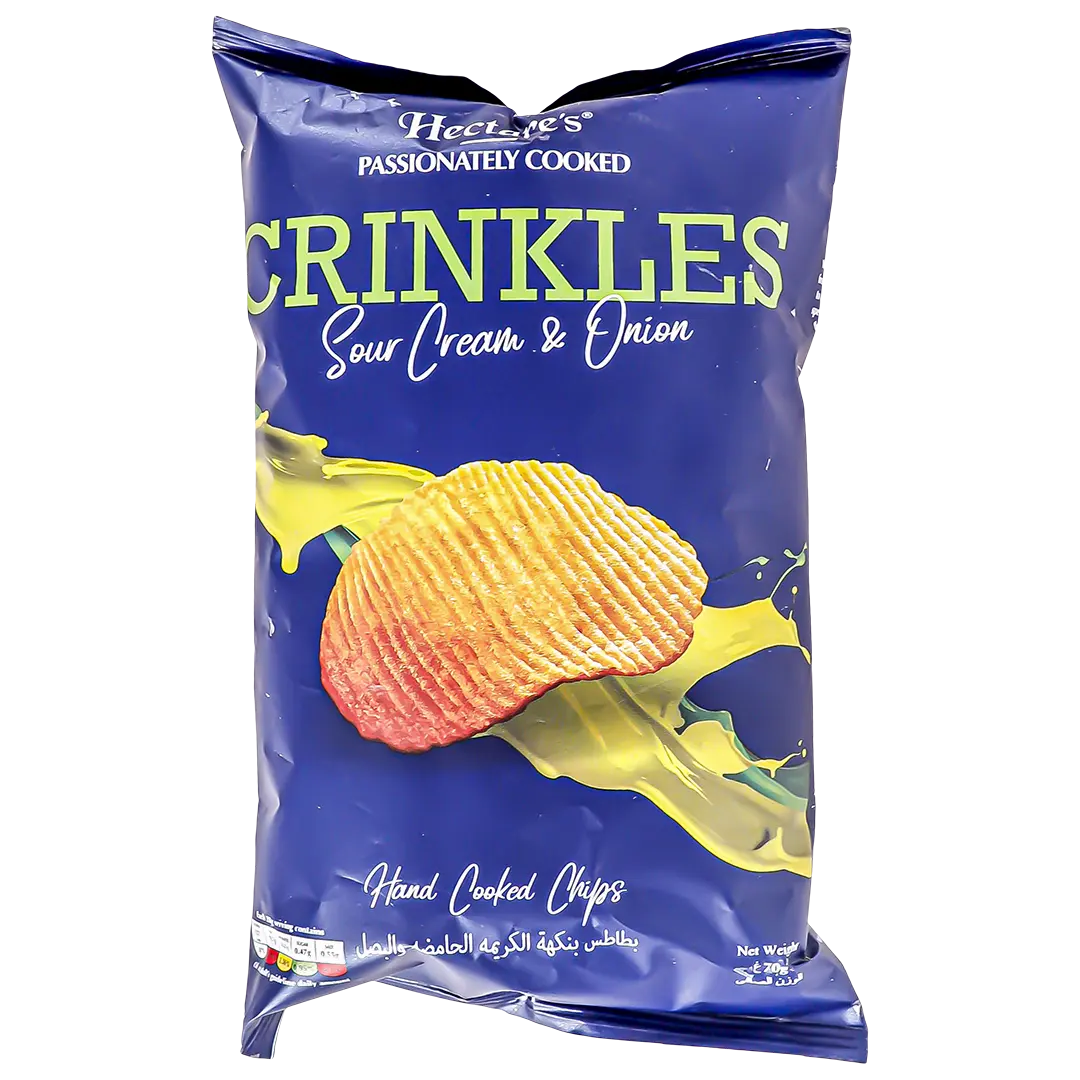 Hectare's Crinkles Chips Sour Cream & Onion 70 gm - view 1