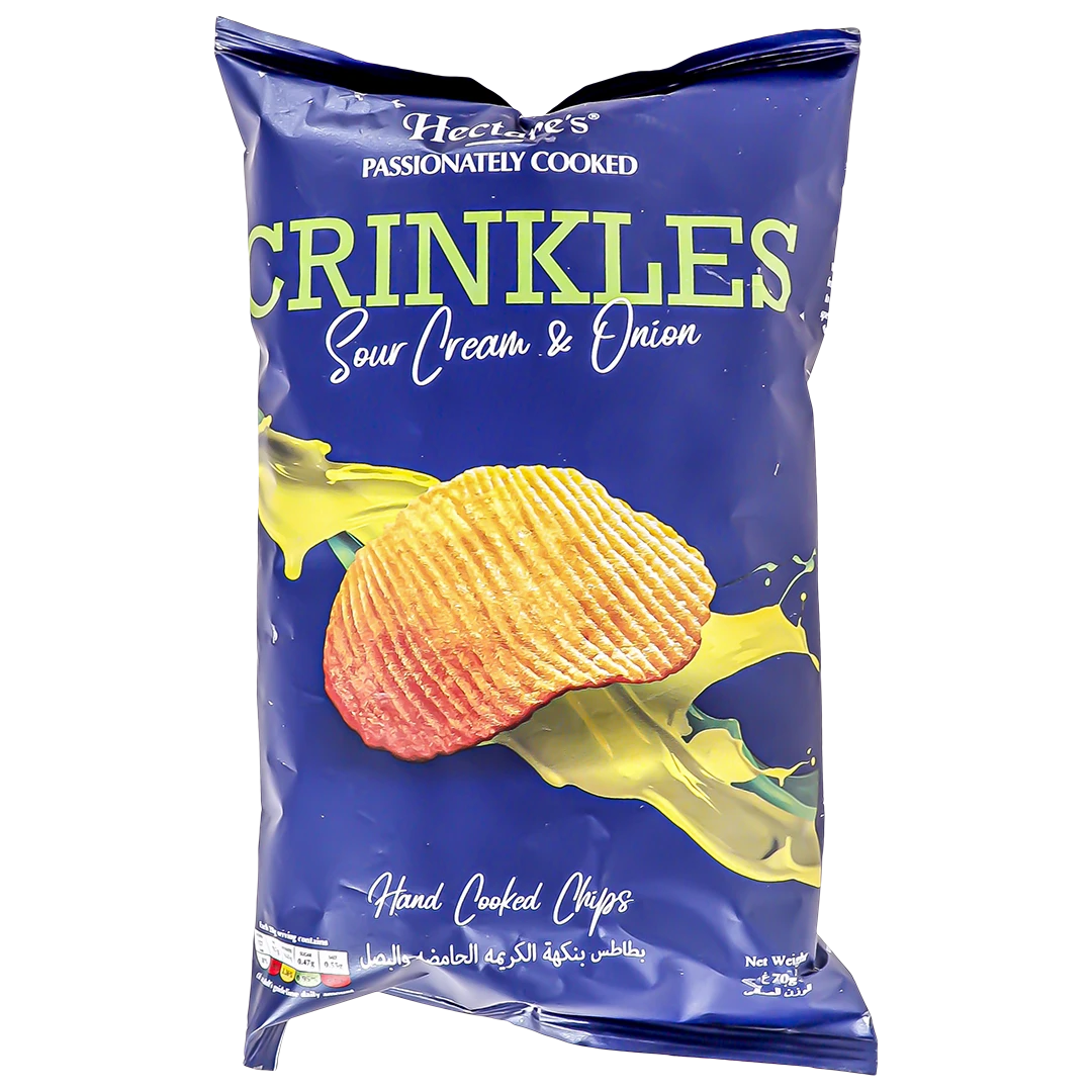Hectare's Crinkles Chips Sour Cream & Onion 70 gm