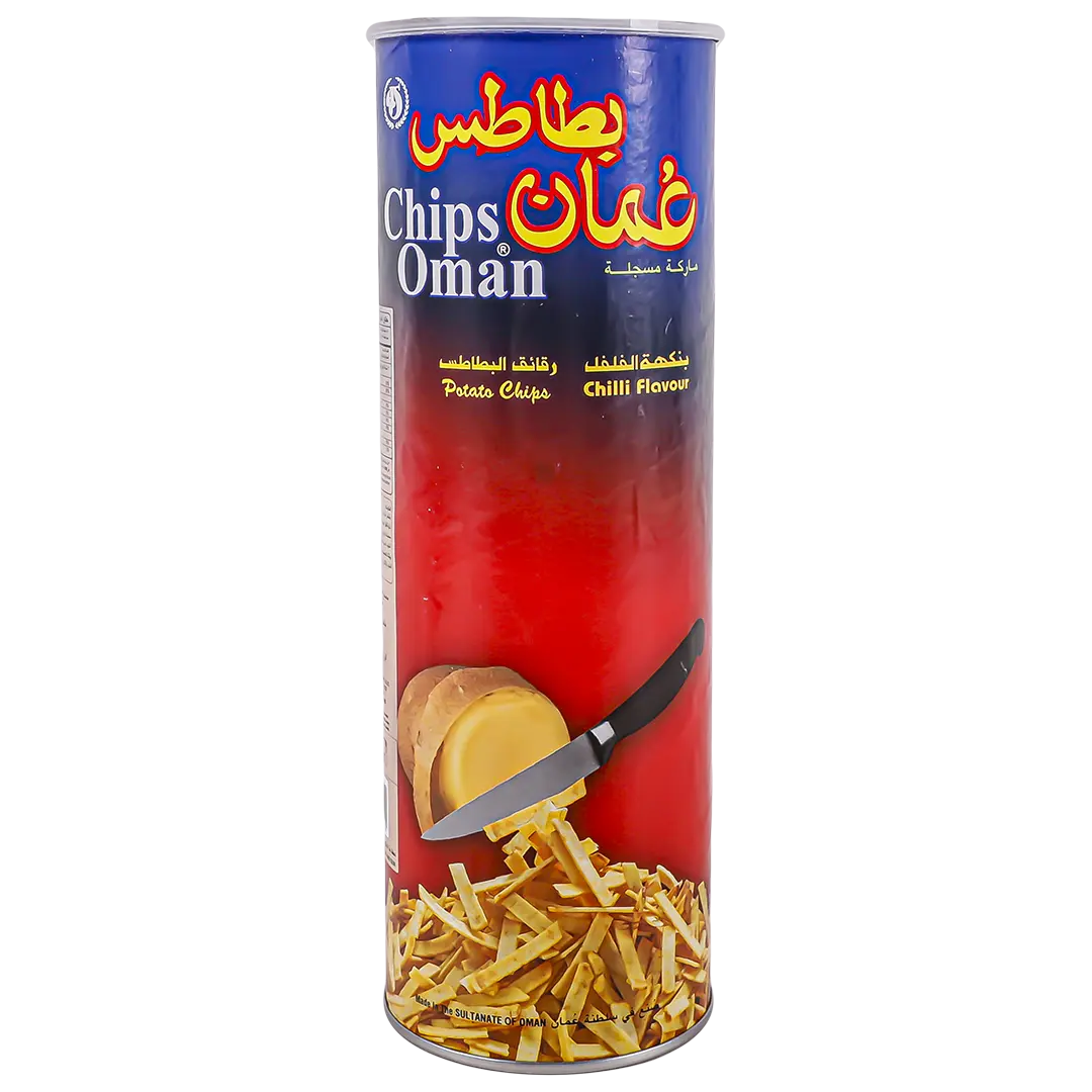 Oman Potato Chips in Tins Chilli Flavour 137 gm - view 2