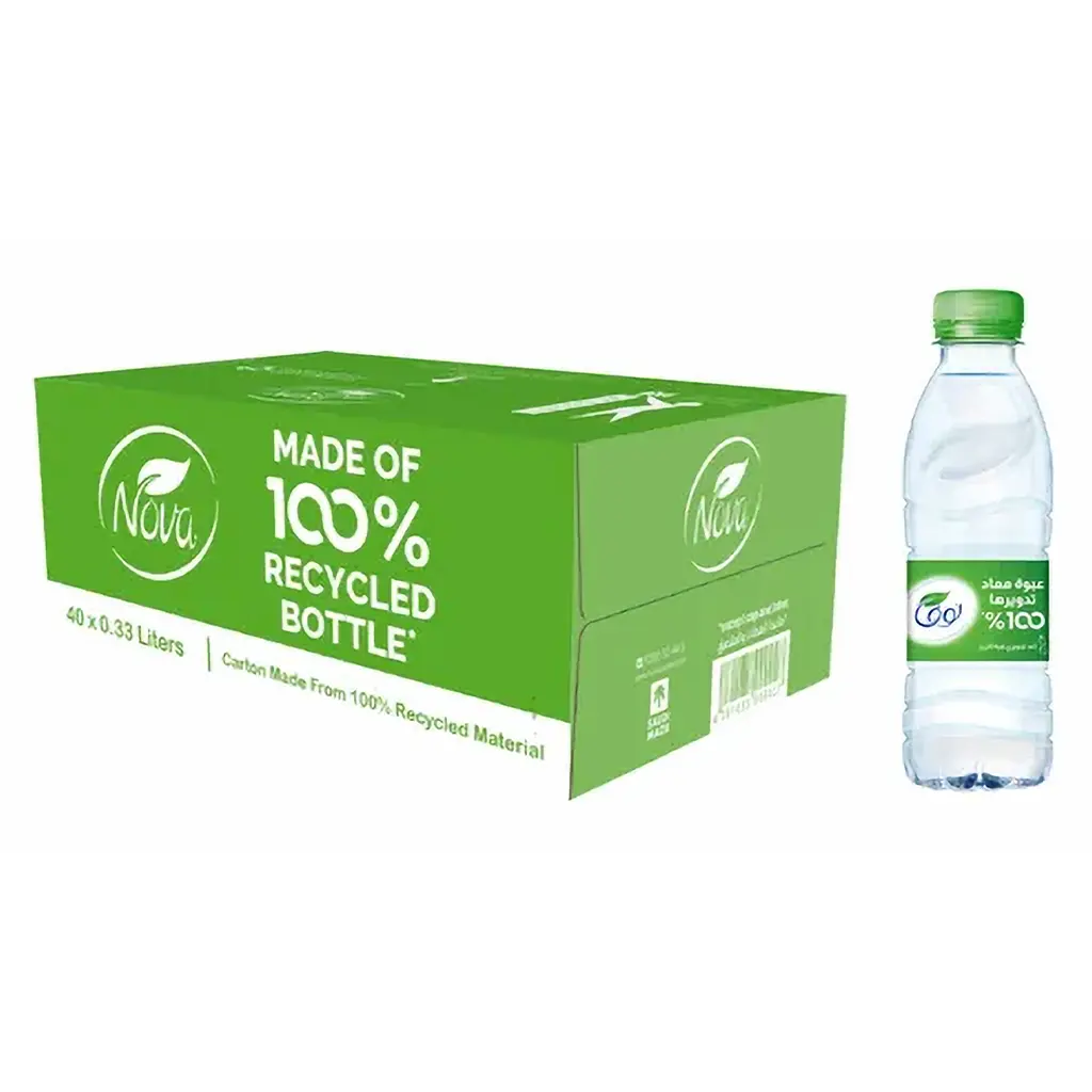 Nova Water Recycled Bottle 40 pcs 330 ml - view 1