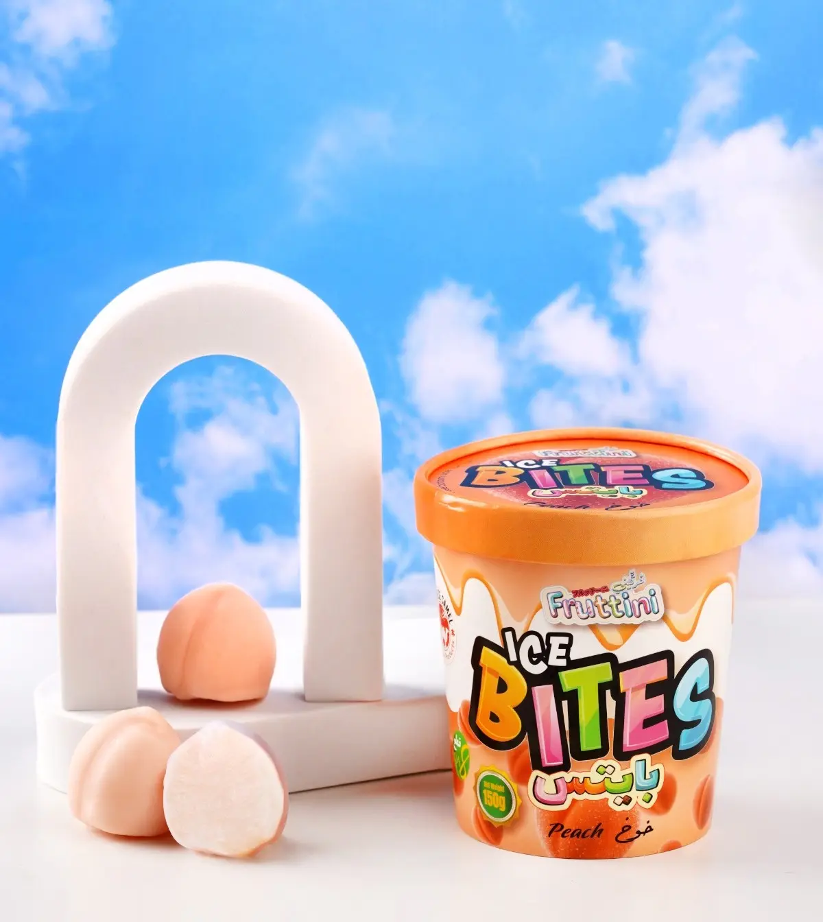 Fruttini Ice bites Peach 150 gm - view 2