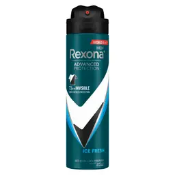 Rexona Men Antiperspirant Deodorant Spray Invisible Ice Fresh 150 Ml