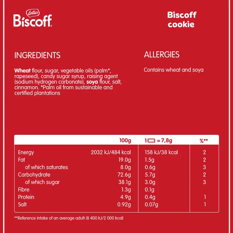 ‎Lotus Biscoff Biscuits 25 Individually Wrapped Biscuit 156 gm - view 2