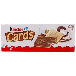 Kinder Cards Chocolate Biscuit Multipack 5 pcs 25.6 gm