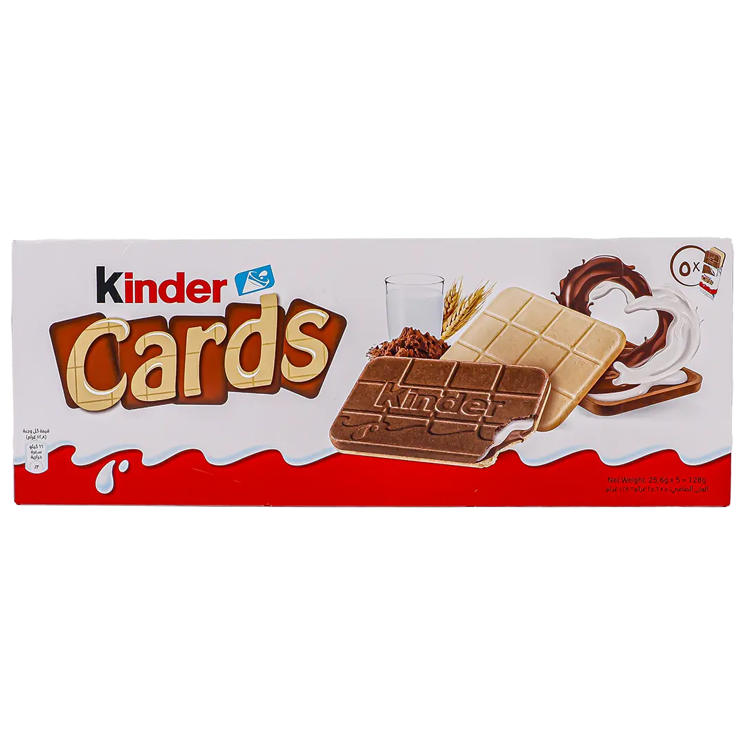 Kinder Cards Chocolate Biscuit Multipack 5 pcs 25.6 gm - view 1