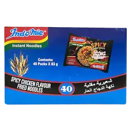 Indomie Hot Spicy Chickn Fried Nodles 40 pcs 83 gm