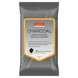 Purederm Make Up Cleansing Tissue Charcoal 30 Wipes