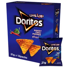 Doritos Tortilla Chips Nacho Sweet Chilli 12pcs 21 gm