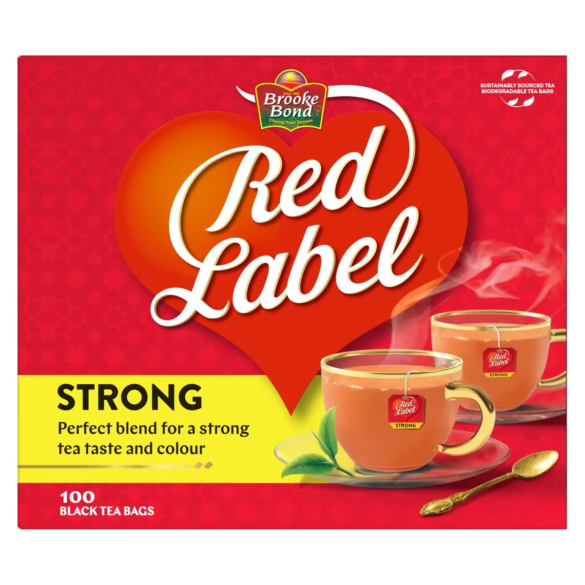 Brooke Bond Red Label Black Tea 100 Teabags - view 1