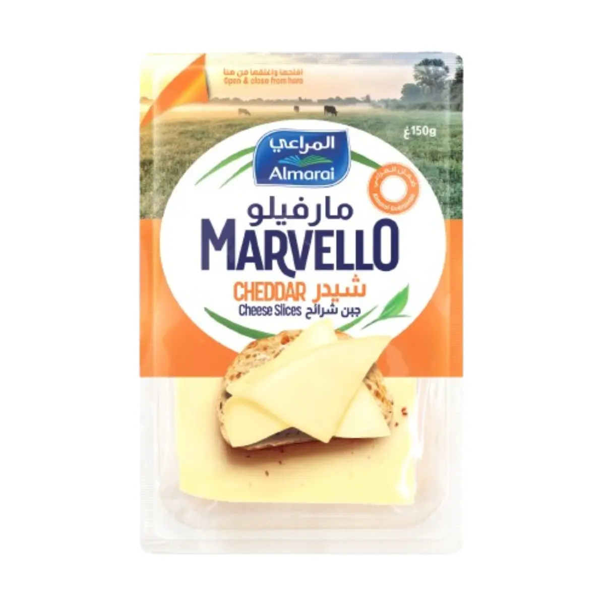Almarai Marvello Cheddar Cheese Slices 150 gm - view 1
