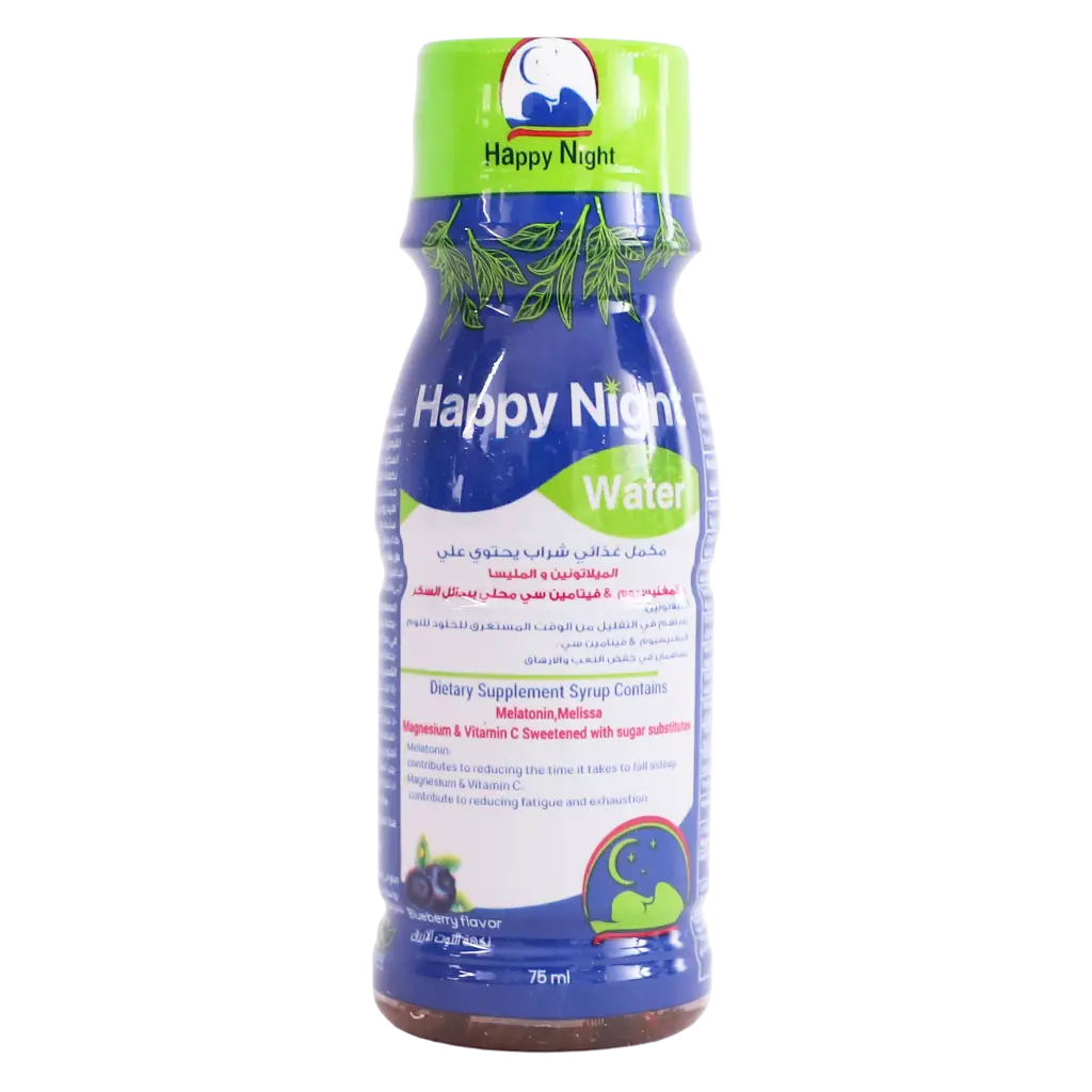 Happy Night Water Dietary Supplement Drink With Melatonin Blueberry Flavor 75 ml - view 1