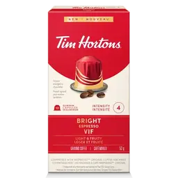 Tim Hortons Nespresso Bright Espresso 10 Capsules