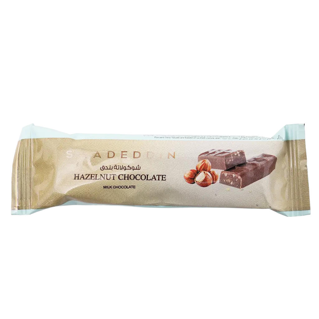 Saadeddin Milk Chocolate Bar Hazelnut 35 gm - view 1