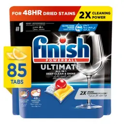 Finish Powerball Ultimate Dishwasher Detergent  Lemon 85 Tabs