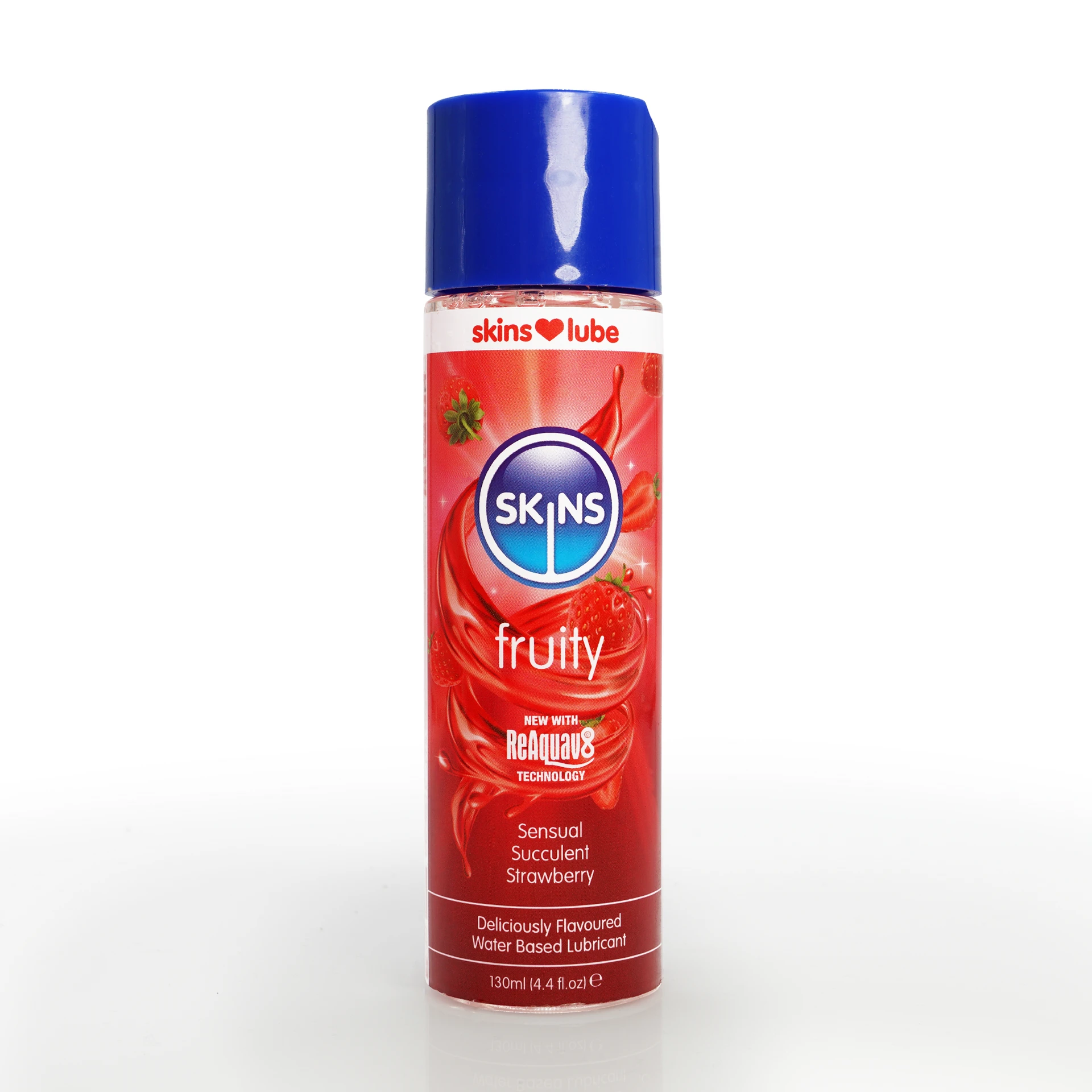 Skins Water Based Lubricants Fruity Sensual Succulent Strawberry 4.4 Fl. Oz