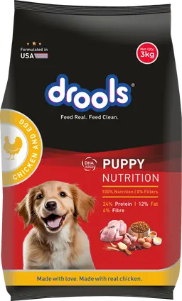 Drools Chicken And Egg Puppy Dogs Dry Food 3 kg
