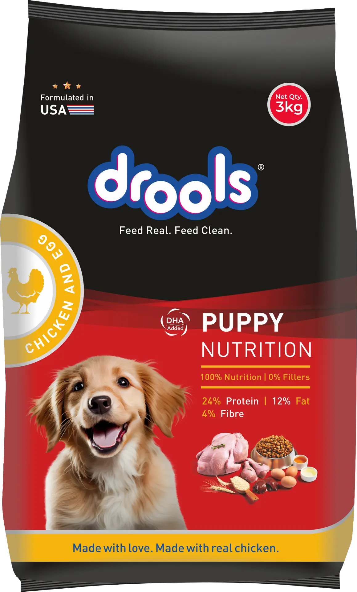 Drools Chicken And Egg Puppy Dogs Dry Food 3 kg - view 1