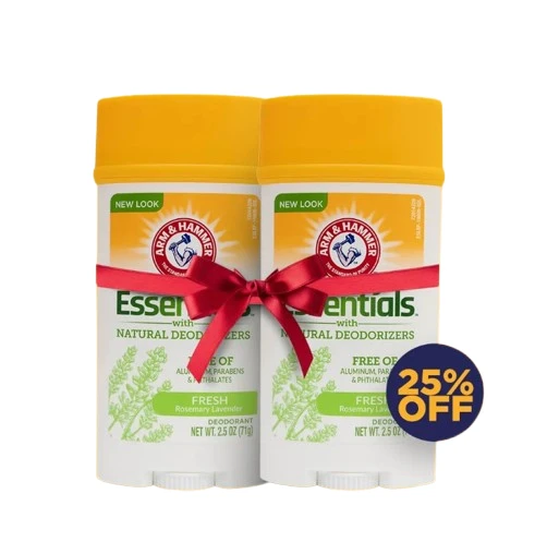 Arm & Hammer Deodorant Essentials Fresh Rosemary Lavender Wide Twin Pack 25% Off 71 Gm